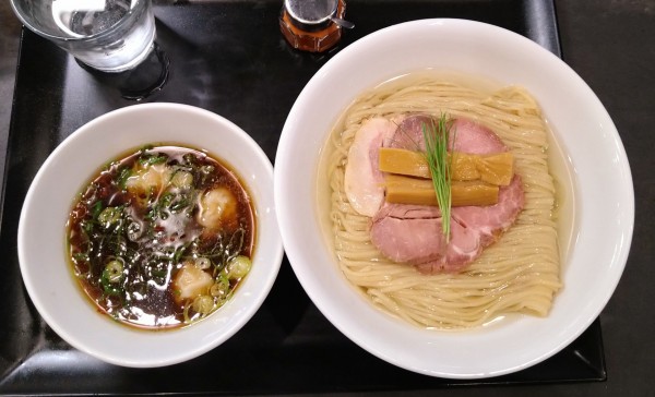 「鶏つけそば＋ワンタン」@らぁ麺 やまぐちの写真