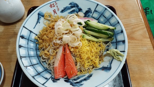「冷やしたぬき蕎麦 800円」@きそば 松月の写真