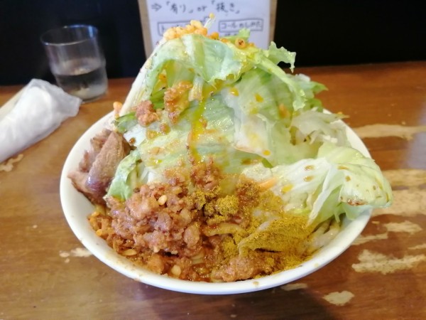 「冷やし中華(300g)＋カレーブースト」@ラーメン荘 歴史を刻め 新栄店の写真