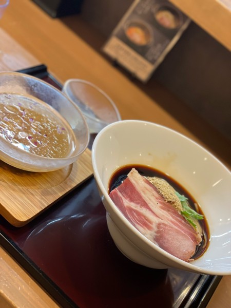 「冷製貝塩つけ麺」@小麦と焼きあご すぐれの写真