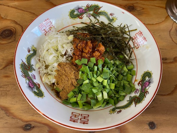 「力士ミソとニラのまぜそば950円」@湘南の手前の写真