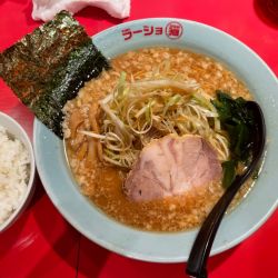 ネギ味噌ラーメン中 ¥1050 ライス ¥100
