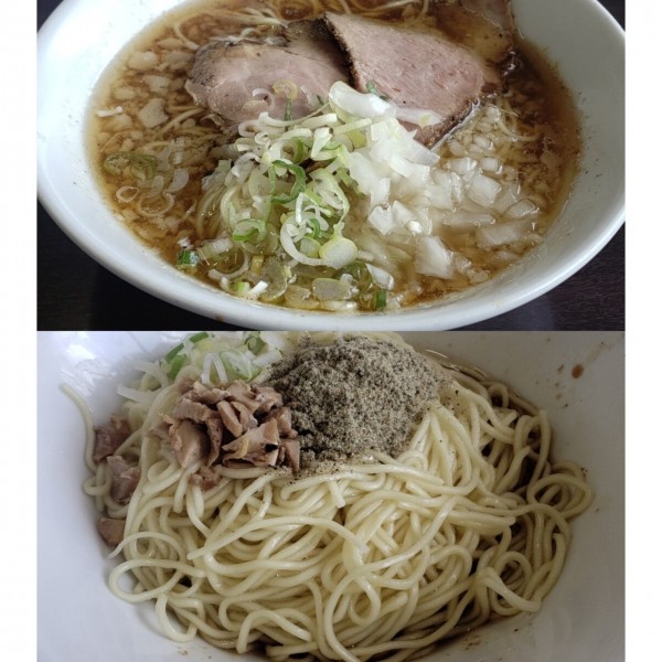 「背脂煮干しラーメンと和え玉」@麺屋 結の写真