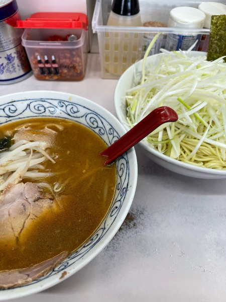 「ねぎつけ麺」@◯つばき食堂の写真