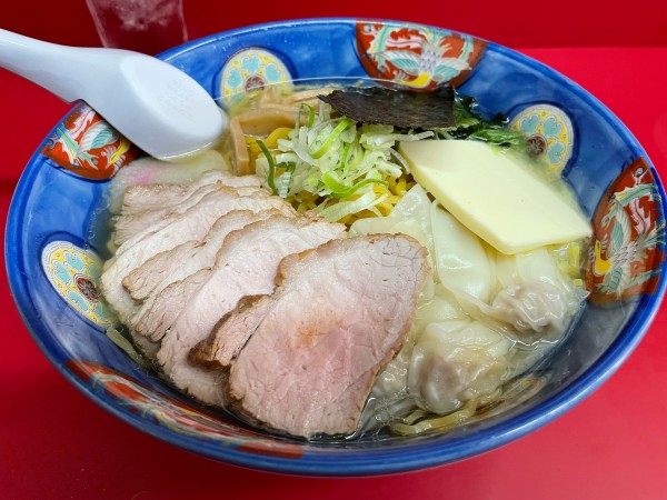 「ワンタン塩バターチャーシュー大盛¥1,250」@大蓮の写真