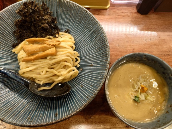 「うにクリームつけ麺(小、1100円)」@つけ麺 一合 亀戸店の写真