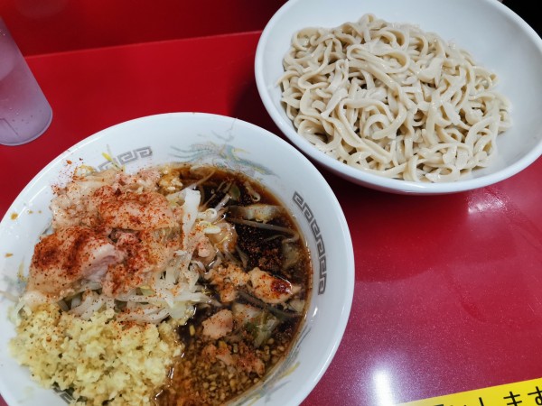 「つけ麺＋しょうが」@ラーメン二郎 越谷店の写真