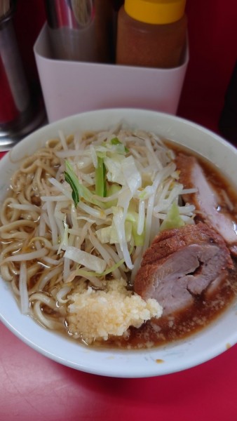 「小ラーメン　ニンニク」@ラーメン二郎 上野毛店の写真