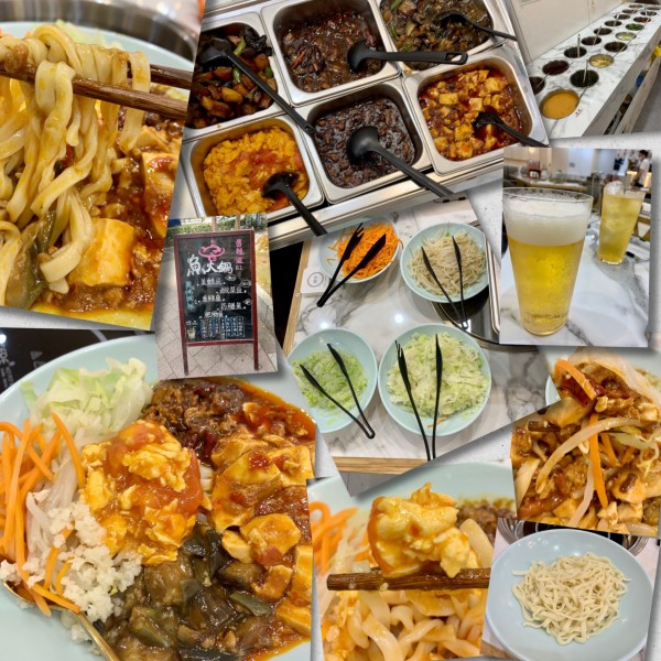 「まぜ麺セット（普通盛）880円」@魚火鍋 唇辣道 池袋店の写真