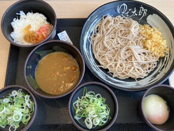 「朝セット(納豆)480円カレーCP」@ゆで太郎 16号白井富塚店の写真