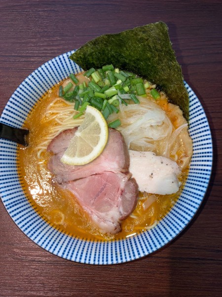 「本日の魚介そば「海老2種白湯」甘海老×オマール海老」@旬菜麺屋 雅流の写真