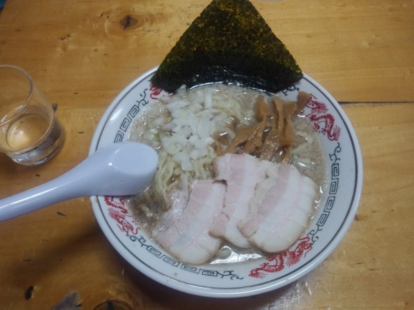 「背脂煮干中華　和え玉　800+200円」@福島屋の写真