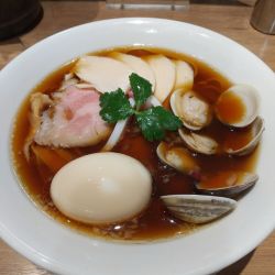 特製 蛤.鶏.煮干しのトリプルSOBA
