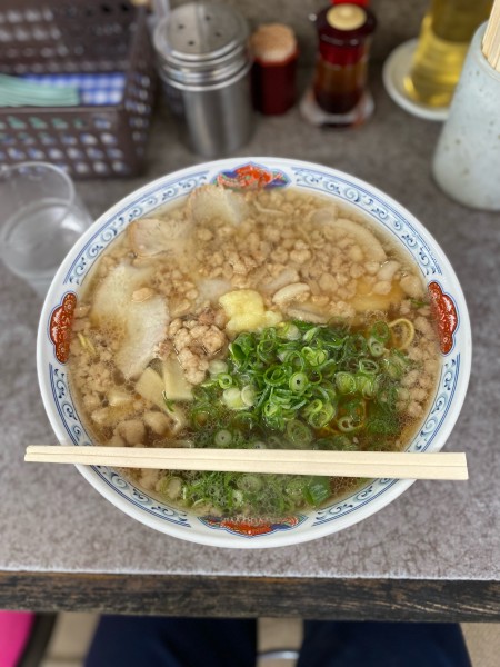 「中華そば特盛脂マシマシニンニクトッピング」@つたふじ 福山支店の写真