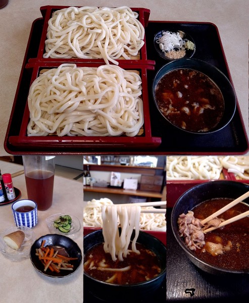 「『つけ汁 肉うどん+大盛(¥900+300)』」@手打ちうどん 草庵の写真