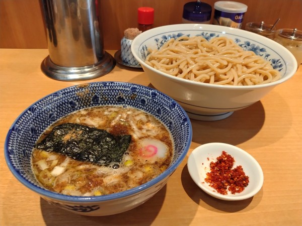 「つけめん（大）＋つけダレ増量＋辛味」@くり山の写真