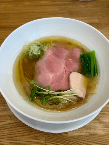 「塩そば（岩塩サフラン）」@中華そば きなりの写真