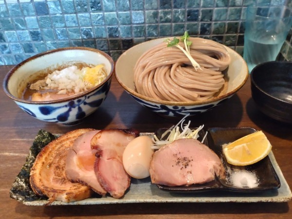 「汁並つけ麺中＋特製トッピング」@麺屋みつば＋クローバーの写真