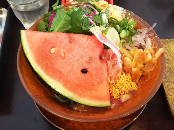 「【限定】冷やしスイカsoba　1700円」@sobabar Ciliegioの写真