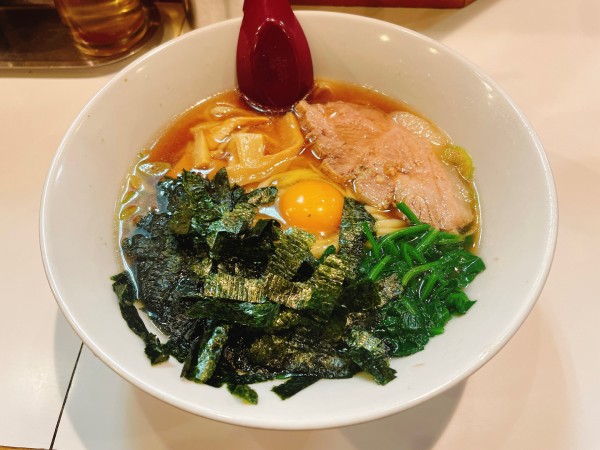 「月見らーめん」@らぁめん ほりうち 新橋店の写真