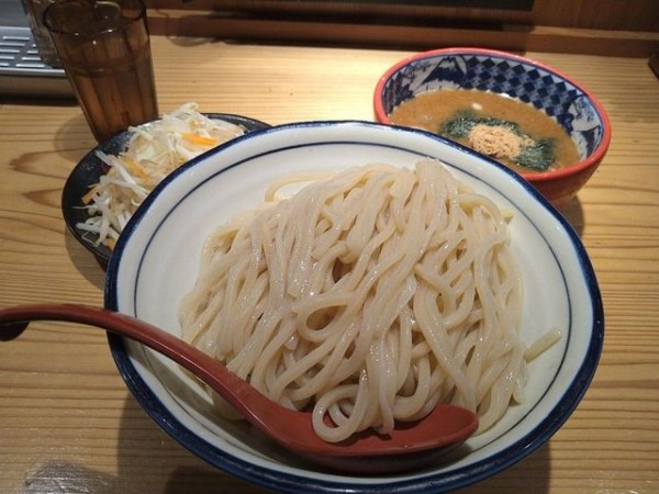 「つけ麺（野菜盛り）」@三田製麺所 なんばCITY店の写真