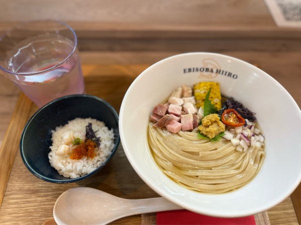 「冷香麺+専用海鮮茶漬け」@えびそば 緋彩の写真