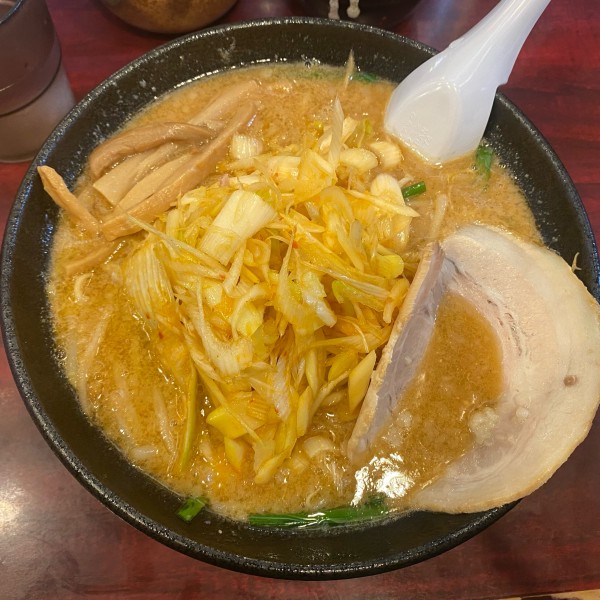 「みそ辛ねぎらーめん🍜🧂🍥🥢」@こってりらーめん なりたけ TOKYOの写真