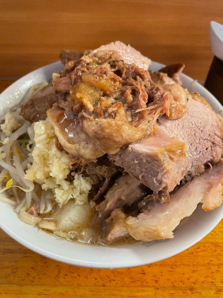 「小ラーメン ぶたダブル ニンニクアブラ」@ラーメン二郎 立川店の写真