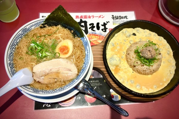 「熟成醤油とんこつチャーハンセット(803+275¥)」@丸源ラーメン 宇都宮簗瀬店の写真