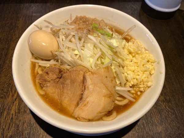 「国産豚ミニラーメン300g+味たまご980円」@豚仙人 藤沢店の写真
