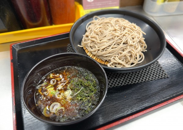「海苔つけそば(500円)」@菜の花そば ペリエ西船橋店の写真