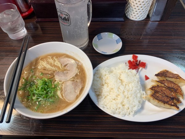 「ラーメン定食 930円」@中華そば 一久 新川店の写真