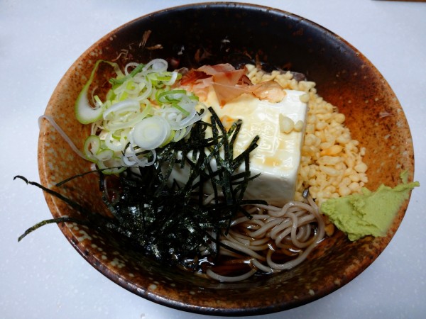 「豆腐一丁そば（550円）」@えきめんや 京急川崎店の写真