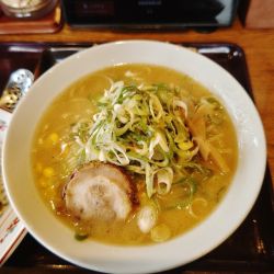 白味噌ねぎらーめん（大盛）（640円）