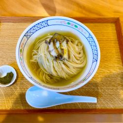 限定 冷製鮑そば