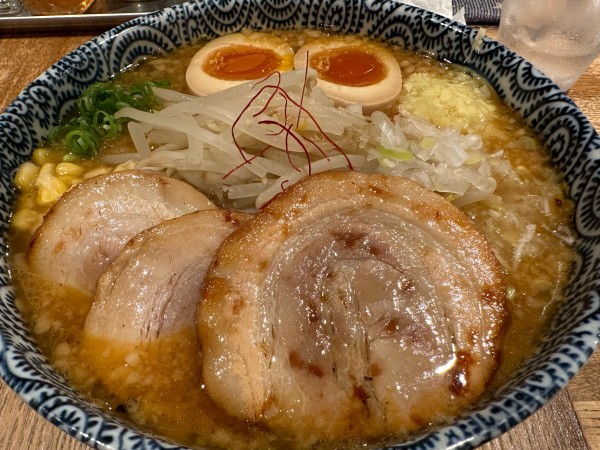 「徳　焙煎味噌そば　1300円」@麺恋処 爆龍の写真