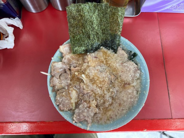 「ネギチャーシューメン 890円　トッピング コテコテ 130円」@ラーメンショップ 牛久結束店の写真