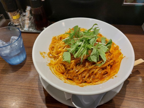 「カレー汁なし担々麺・大盛」@うさ担 浦和本店の写真