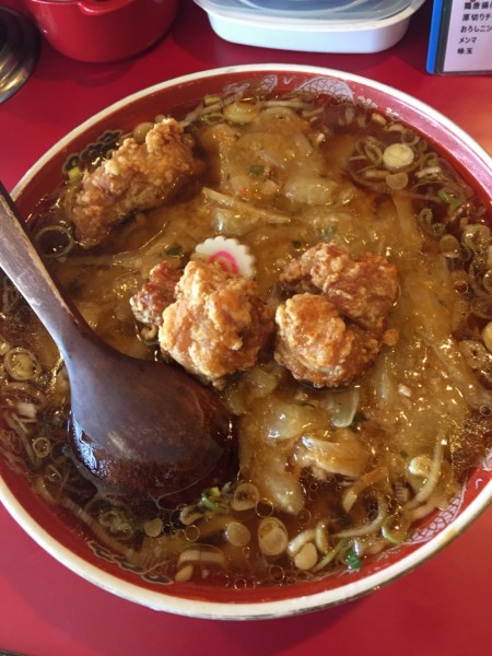 「スタミナ唐揚げラーメン　1,280円」@ラーメン桐生 伊勢崎店の写真
