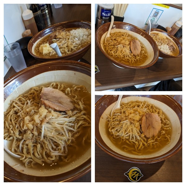 「ラーメン➕大盛り➕大盛り700グラム申請」@顎で喰らえ ラウンドワン草加店の写真
