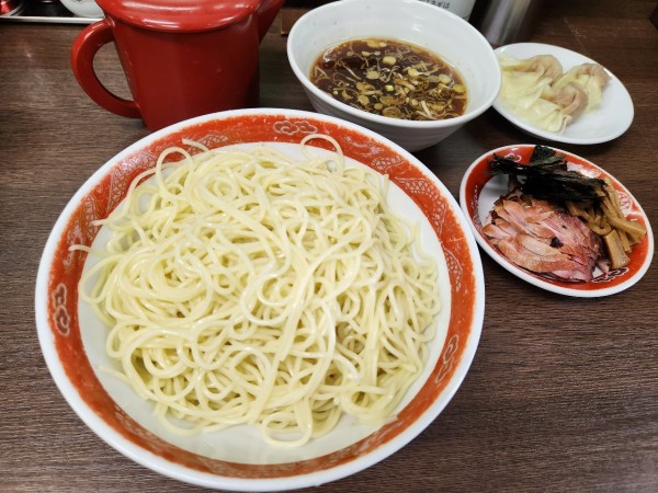 「チャーシューワンタンつけソバ」@支那ソバ かづ屋の写真