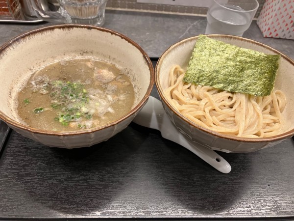 「濃厚とりにぼ味玉つけ麺（950円）」@麺や あらたの写真
