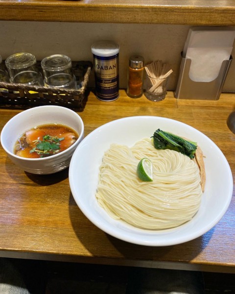 「煮干水の冷やつけめん（山椒）大盛」@中華そばや 和凡の写真
