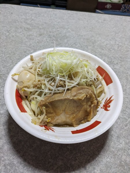 「ネギ塩まぜそば」@豚仙人 天王町店の写真