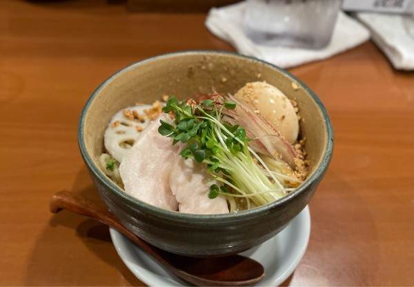 「冷たいとりぽたーじゅSOBA ¥950」@串まるの写真