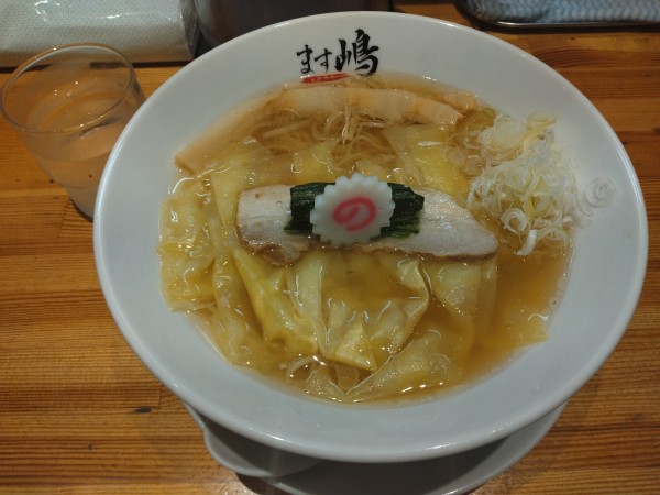 「ワンタン中華蕎麦¥1070-」@中華蕎麦 ます嶋の写真