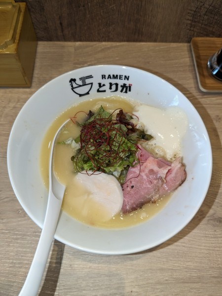 「鶏濃めん塩¥900＋味付き替玉1煮干し油¥230」@RAMEN 鶏雅の写真