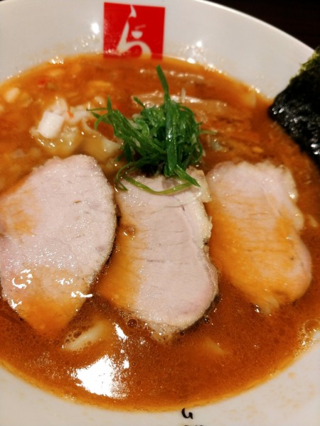 「赤海老焼干しそば・白醤油」@麺切り 白流の写真