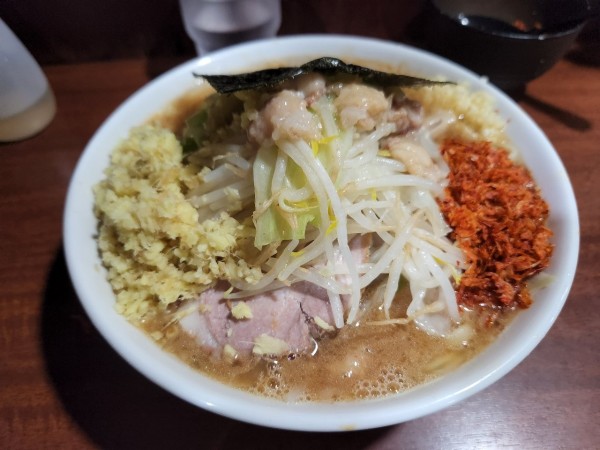 「ラーメン　生姜　海老辛」@D麺の写真