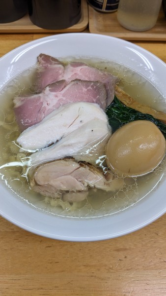 「特製浅利中華蕎麦（塩）」@麺道 六善 お花茶屋店の写真